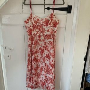 Club Monaco size 8 red toile dress worn once